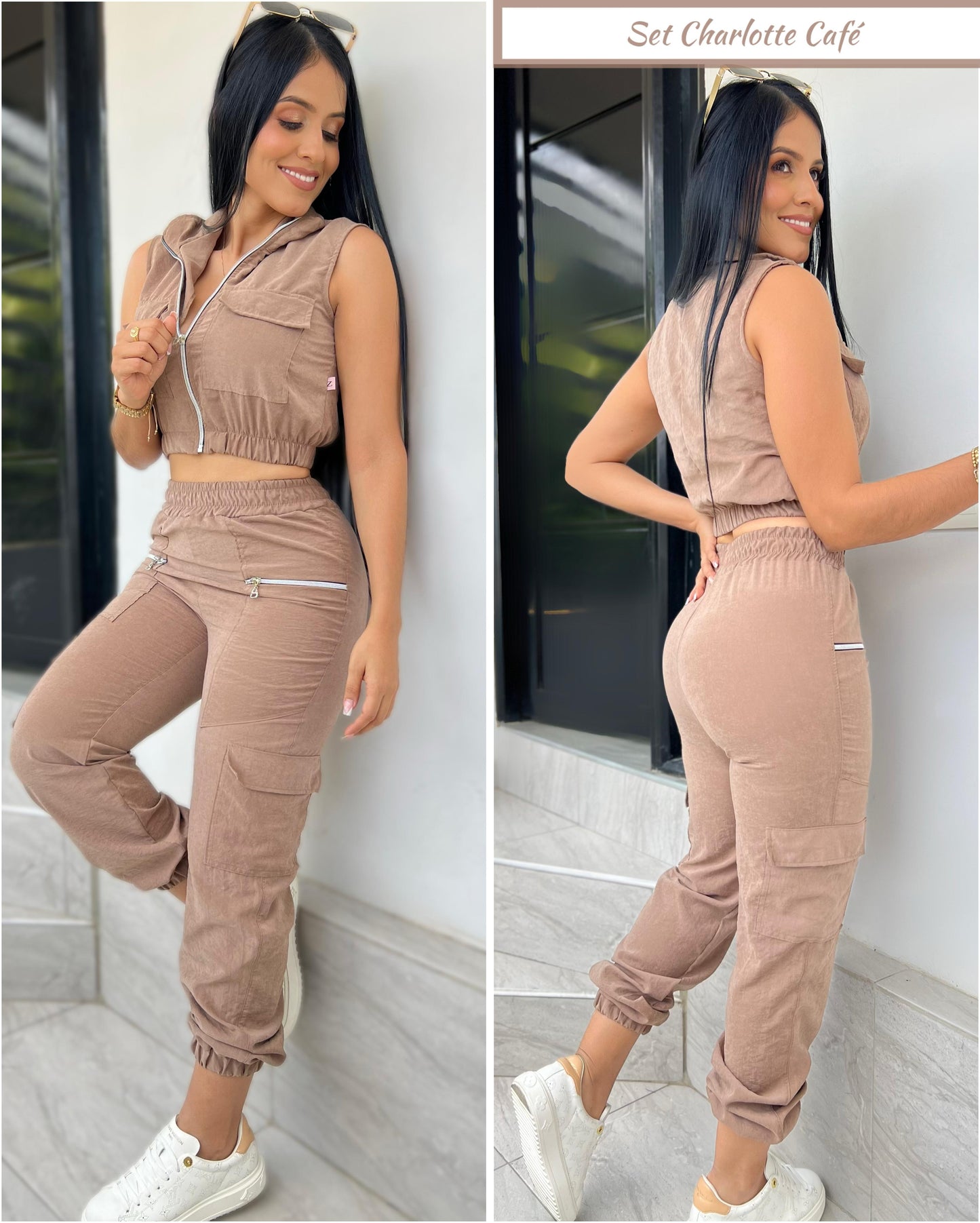 SET CHARLOTTE-ELABORADO POLIESTER EFECTO HINDU