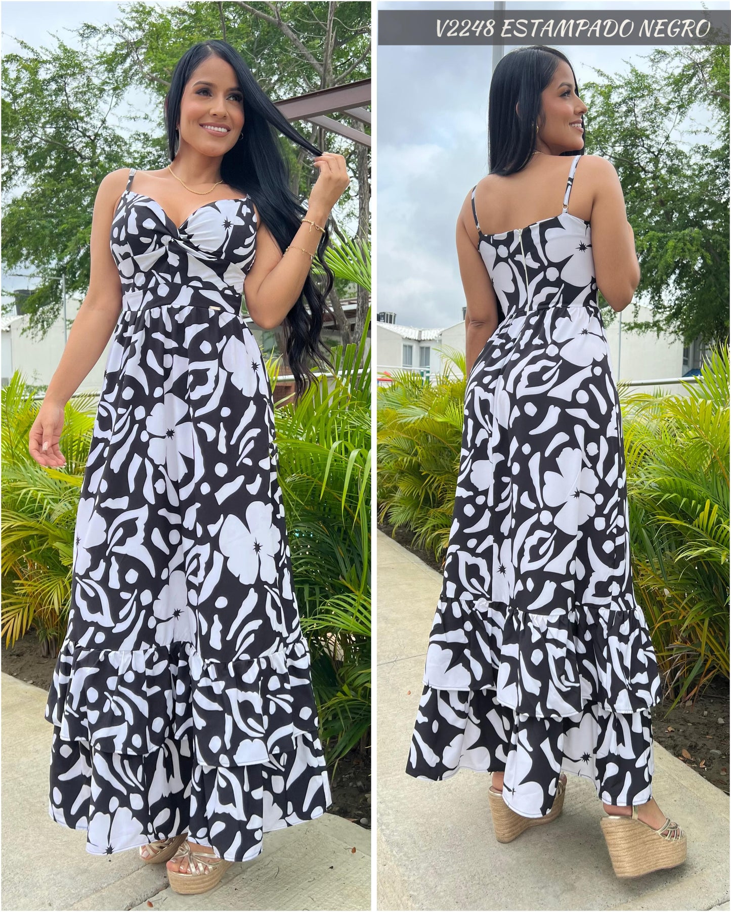 V2248-TIRAS AJUSTABLES-CIERRE INVISIBLE