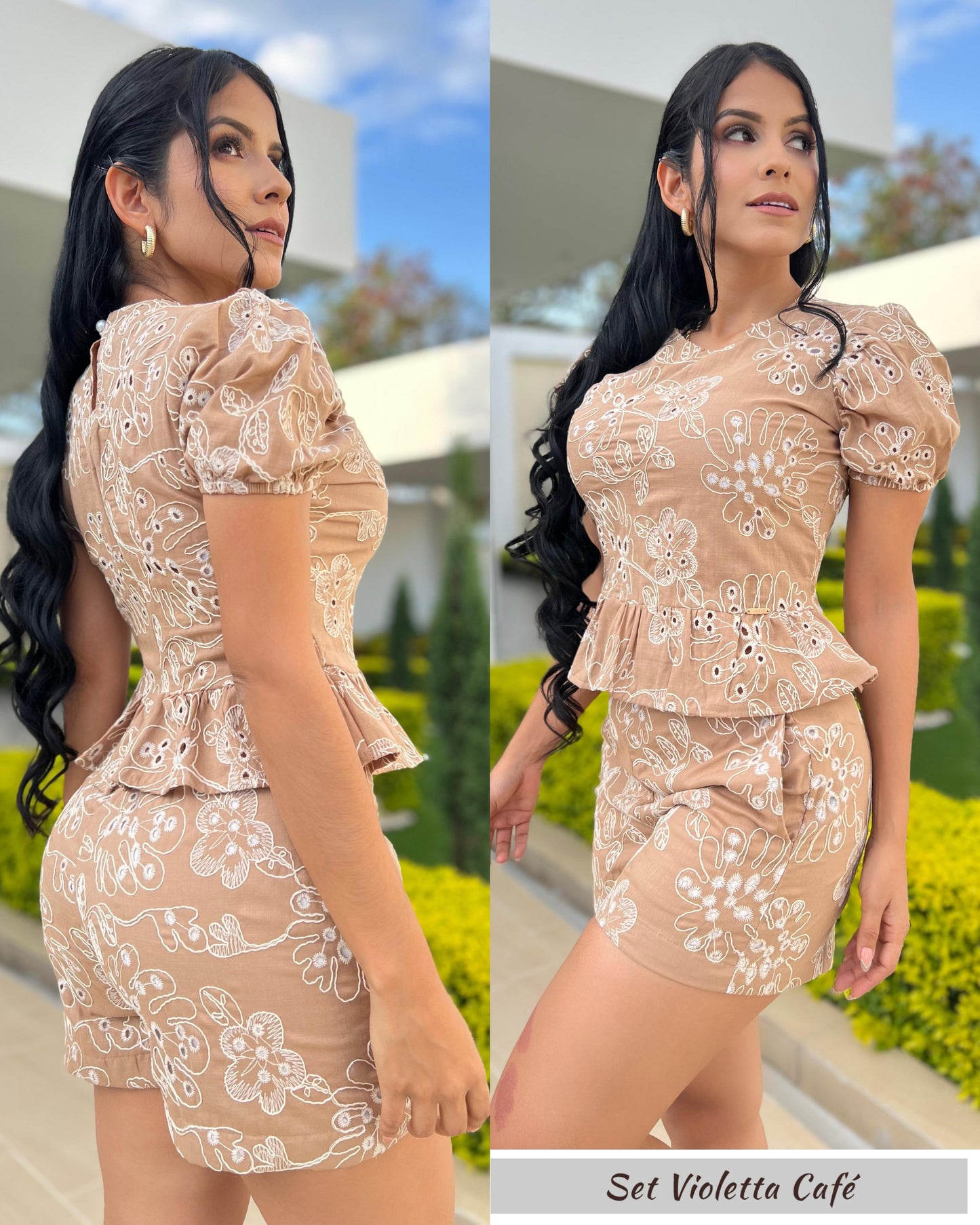 SET VIOLETTA-ELABORADO EN OJALILLO CON FORRO