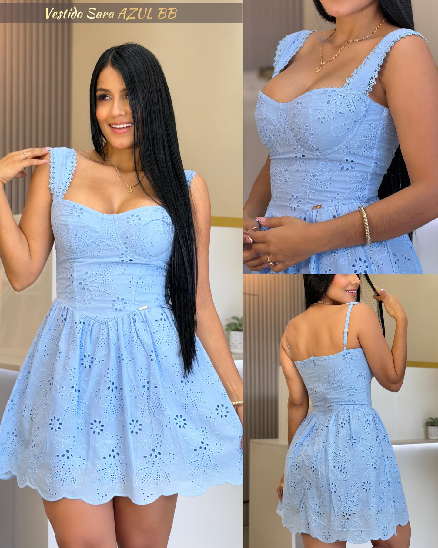 VESTIDO SARA-ELABORADO EN OJALILLO