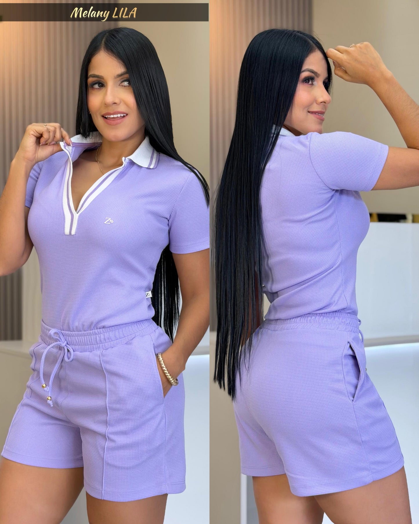 SET MELANY-ELABORADO EN TELA GALLETA