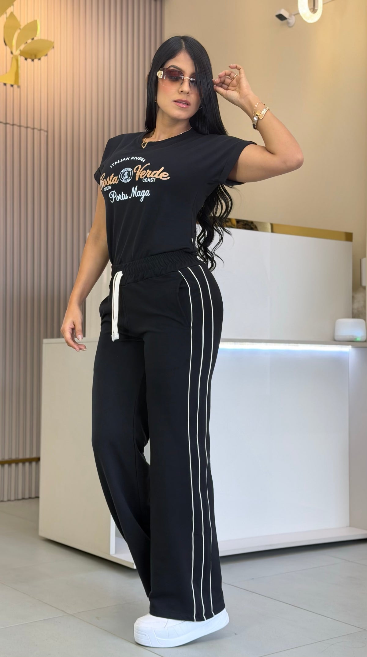 SET PAULETTE-ELABORADO EN BURDA LICRADA (NEGRO