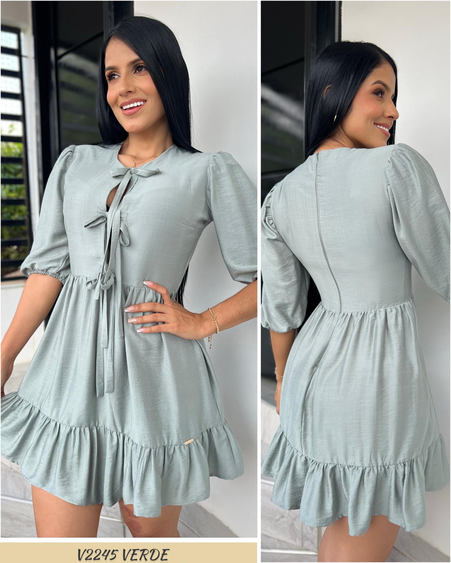 V2245-ELABORADO RAYON EFECTO LINO