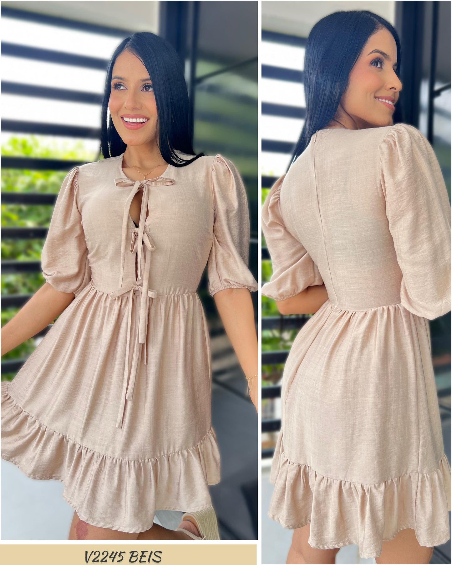 V2245-ELABORADO RAYON EFECTO LINO