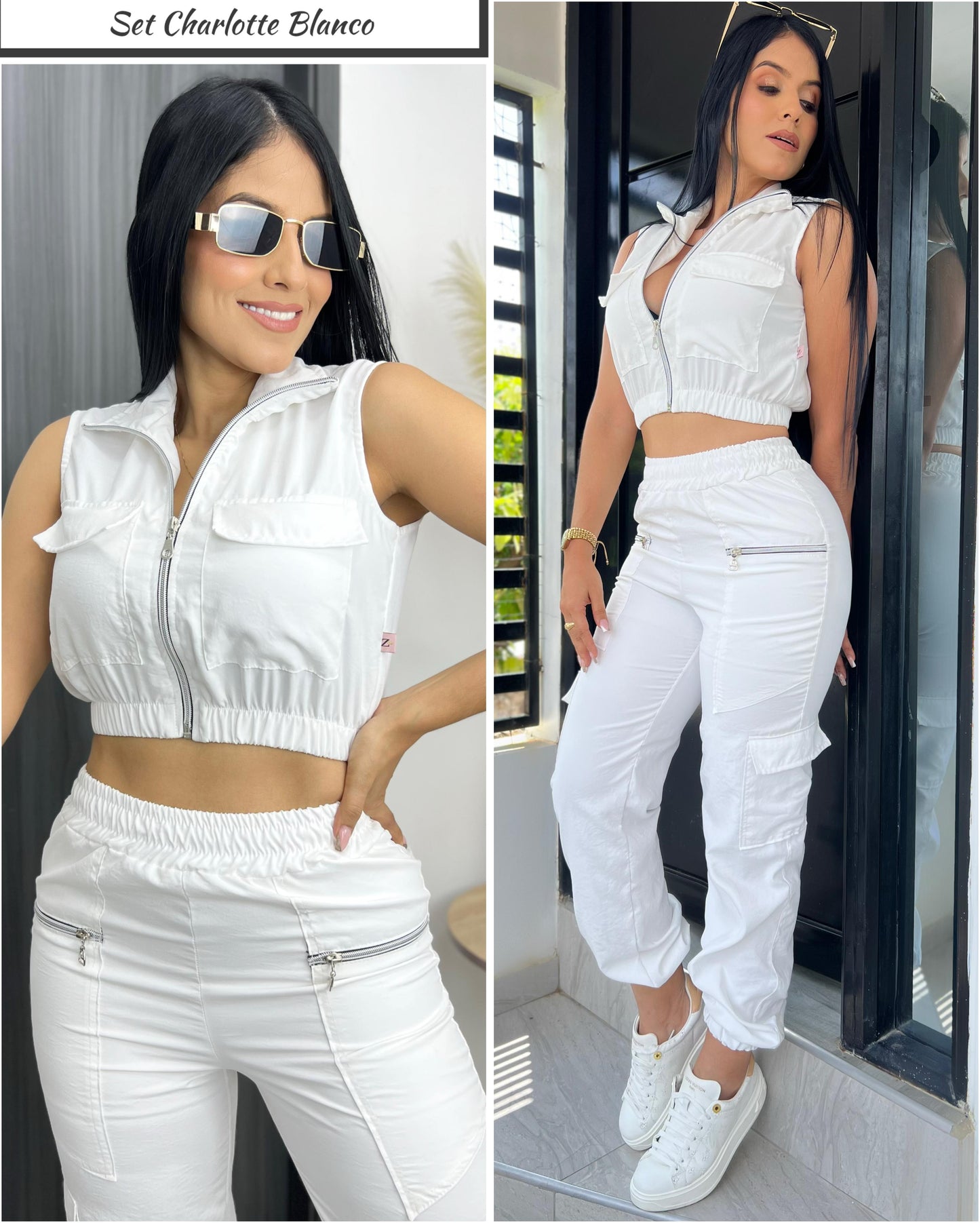 SET CHARLOTTE-ELABORADO POLIESTER EFECTO HINDU