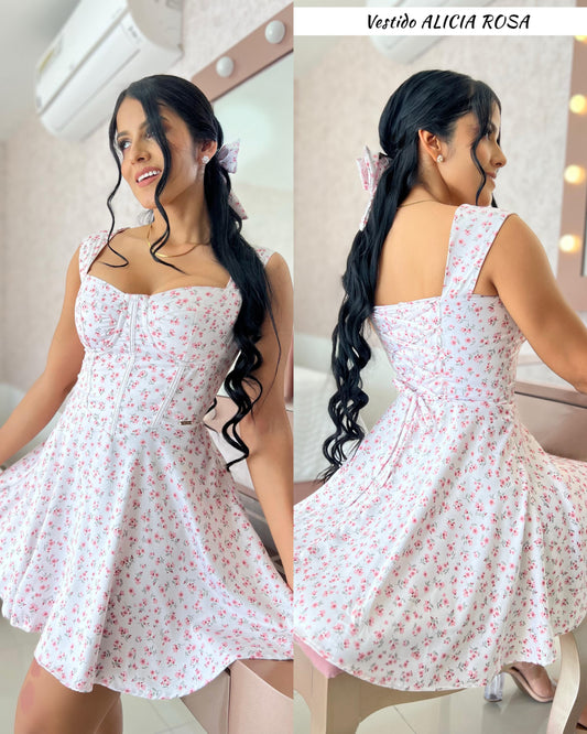 VESTIDO ALICIA-ELABORADO SEDA ITALIANA