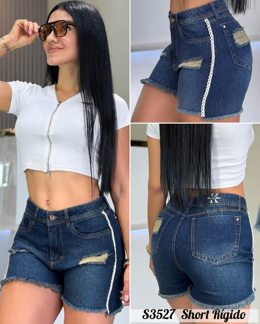 S3527-SHORT RIGIDO DETALLE OJALILLO