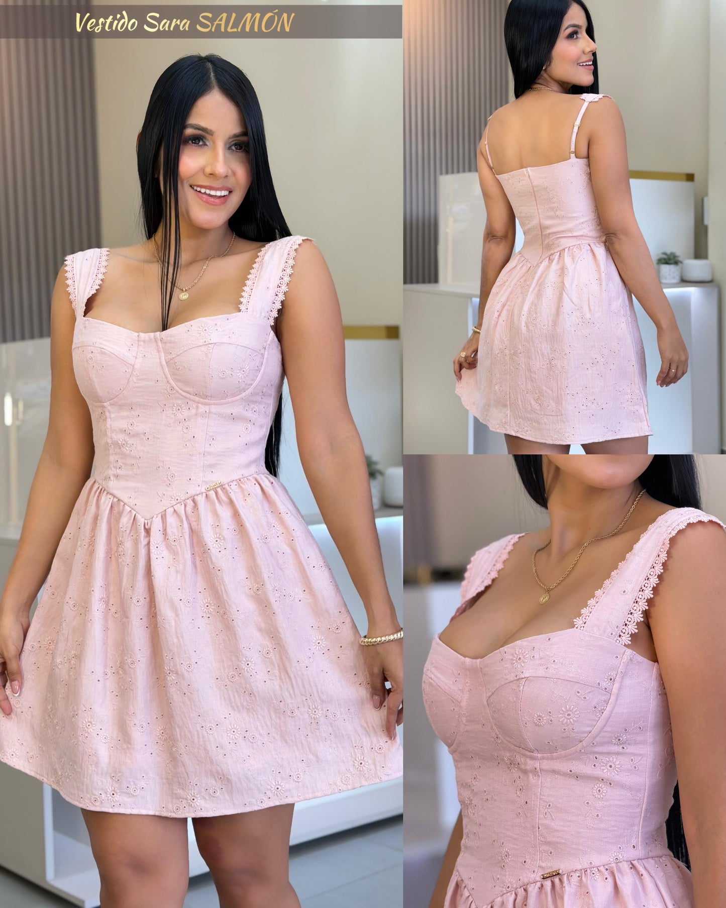 VESTIDO SARA-ELABORADO EN OJALILLO