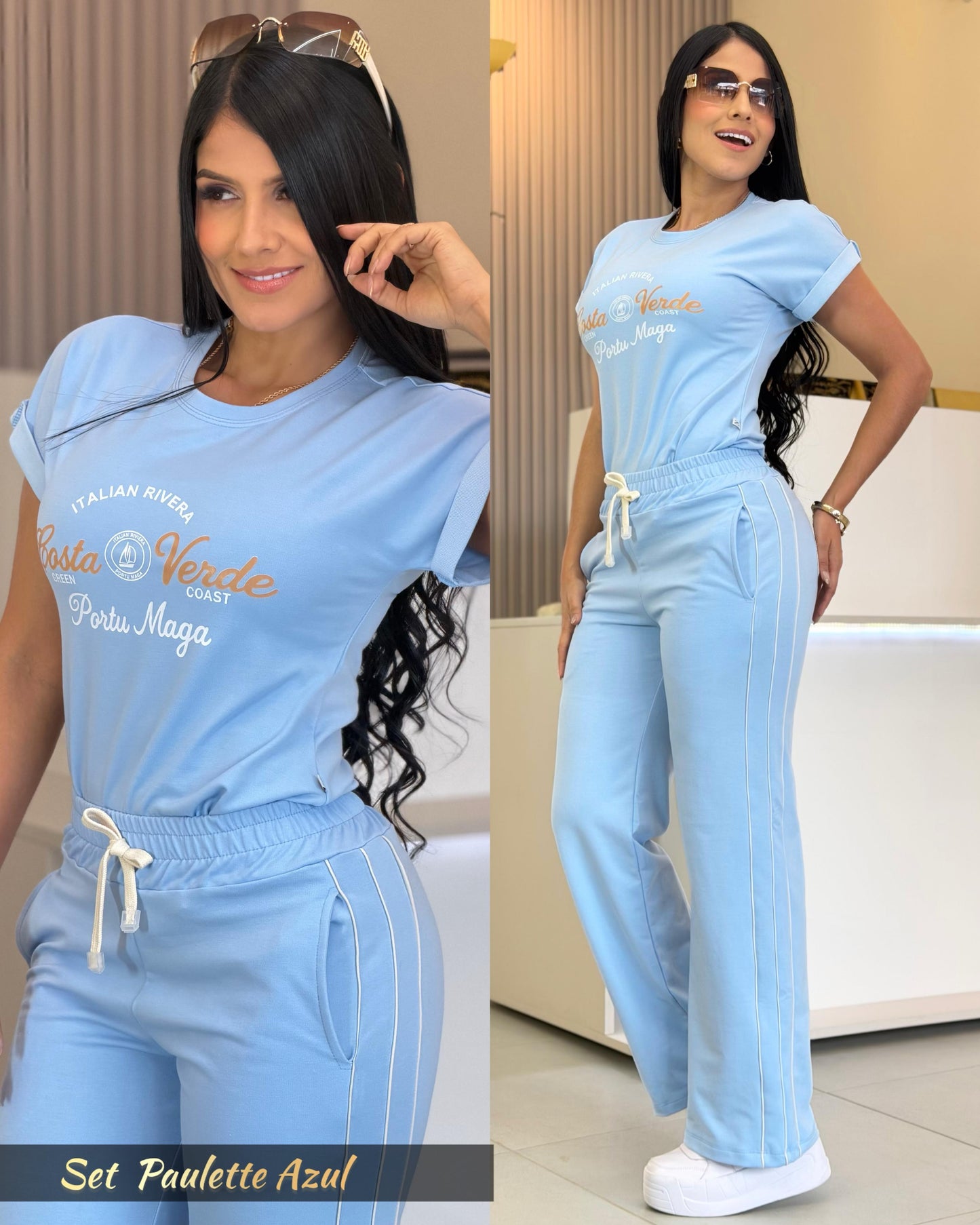 SET PAULETTE-ELABORADO EN BURDA LICRADA